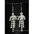 Women Silver Wedding Crystal Earrings